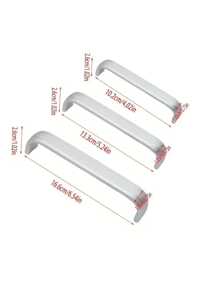 15Pcs Silvery Drawer Handles 9 6cm Hole Spacing Stainless Steel Cabinet Pulls Easy Installation - Image 3